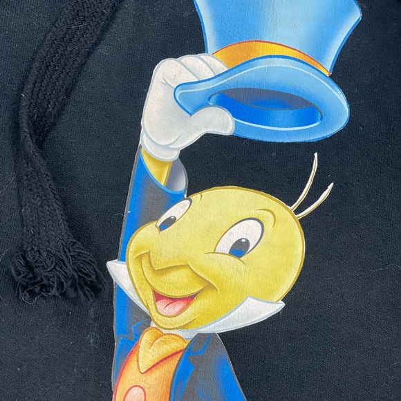 Jon Lauren apparel Jiminy Cricket long sleeve hooded sweatshirt hoodie sweater - Picture 2 of 4
